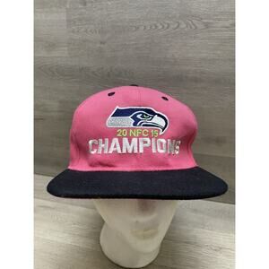 2015 SEAHAWKS Champions Hat Seattle Black Hot Pink Women's